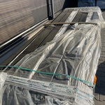 Ca. 117x Douglas Dubbele Rhombus Zwart Gecoat, 25x123mm, lengte 300cm